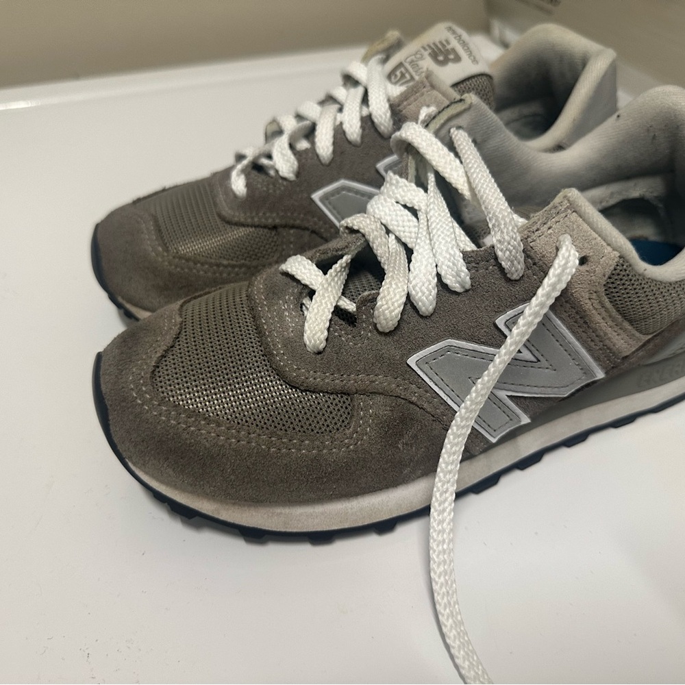 New Balance Kids' Sneakers in Gray and White